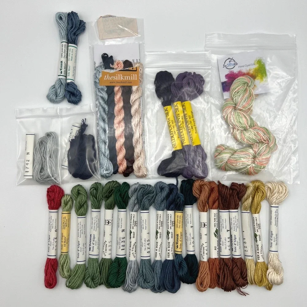 Silk Embroidery Floss Lot Kreinik Soie d'Alger Needlepoint Inc BeStitchMe More